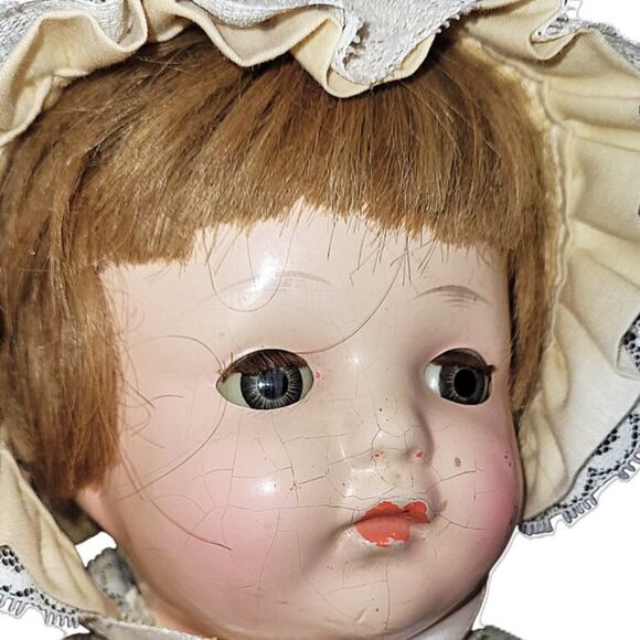 21"  Rare Antique  1920s - 30s Effanbee Lovums Mary Ann Comp Cloth Baby Dolls - Picture 2 of 16